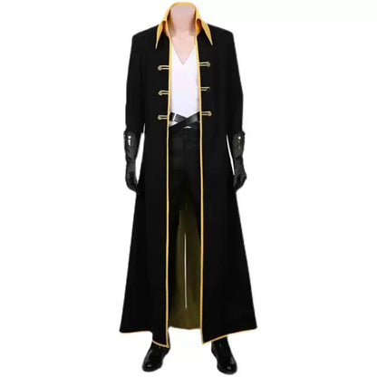 Alucard Cosplay Costume Game Castlevania Cosplay【S-2XL】DokiDoki-R Black Suit Men Cosplay Christmas Alucard Cosplay Plus Size