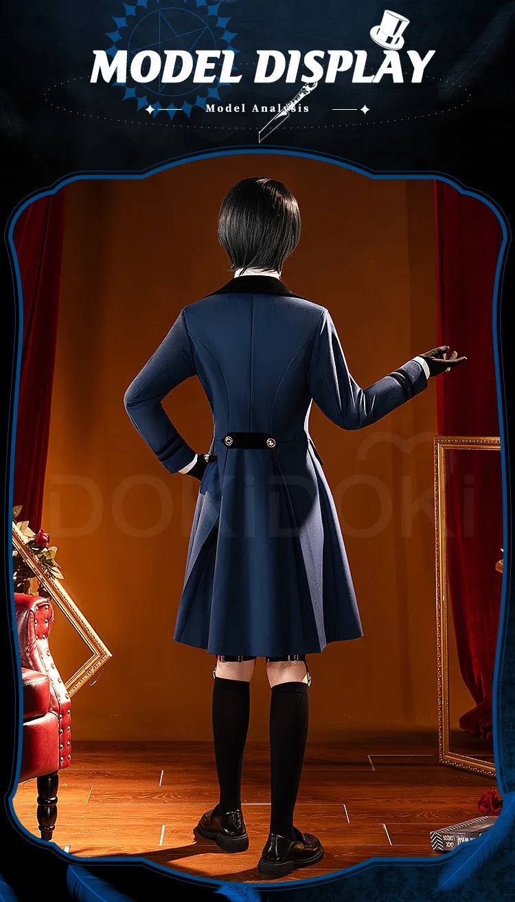 IN STOCK Ciel Sebastian Cosplay Costume Anime【S-3XL】DokiDoki-R Men Halloween Uniform Ciel Cosplay Plus Size