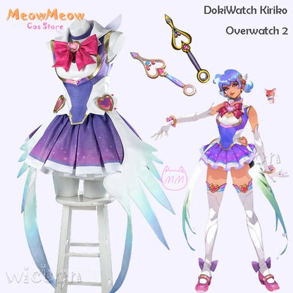 DokiWatch Kiriko Cosplay Set Polyester Overwatch 2