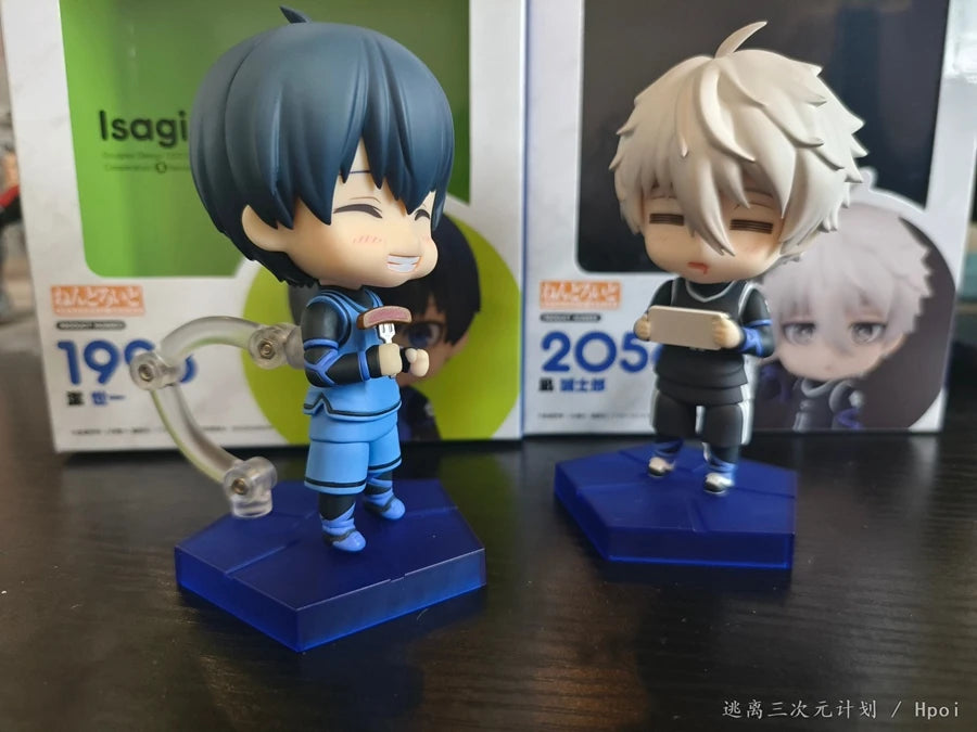 10cm #1998 Yisagi Yoichi Anime Figure Anime Blue Lock #2056 Seishiro Nagi Action Figure PVC Collection Model Toys for Kids Gifts