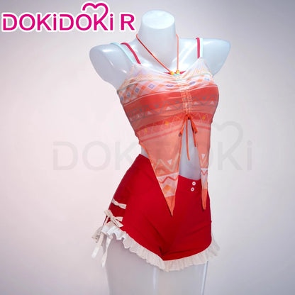 IN STOCK Heroine Hunter MC Cosplay Costume Game Love and Deepspace DokiDoki-R Women Red Swimsuit Costume Caleb Cosplay Halloween