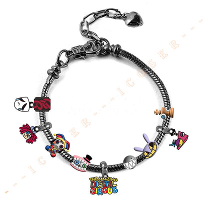 The Amazing Digital Circus Pomni Ragatha Cosplay Bracelets Jax Caine for Kids Christmas Birthday Gifts Accessory Pendant Props