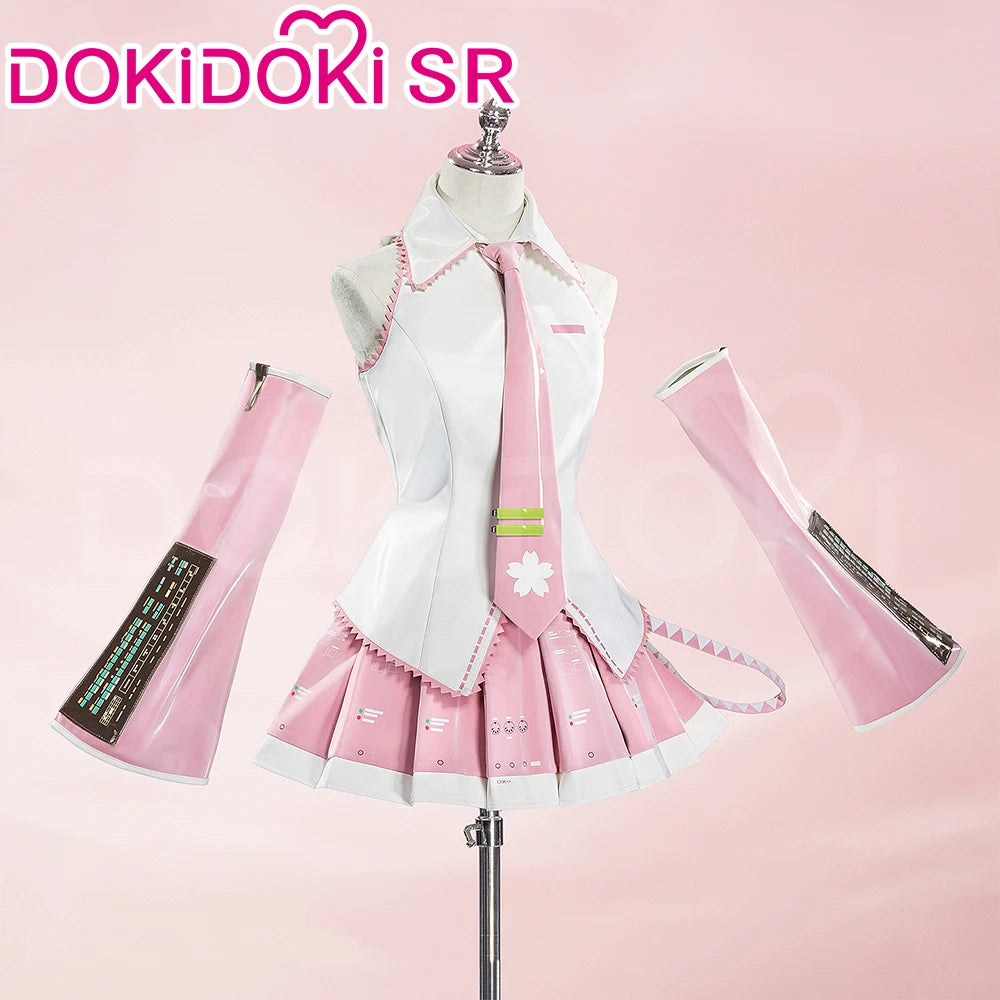 MIKUU Cosplay Costume DokiDoki-SR Sakura Mikku Cosplay Women Cute Pink Short Dress Mikuu Cosplay Costume