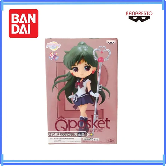 100% Original Bandai In Stock Sailor Moon Action Figuarts Qposket Aino Minako Super Sailor Mercury Collectible Model Ornaments