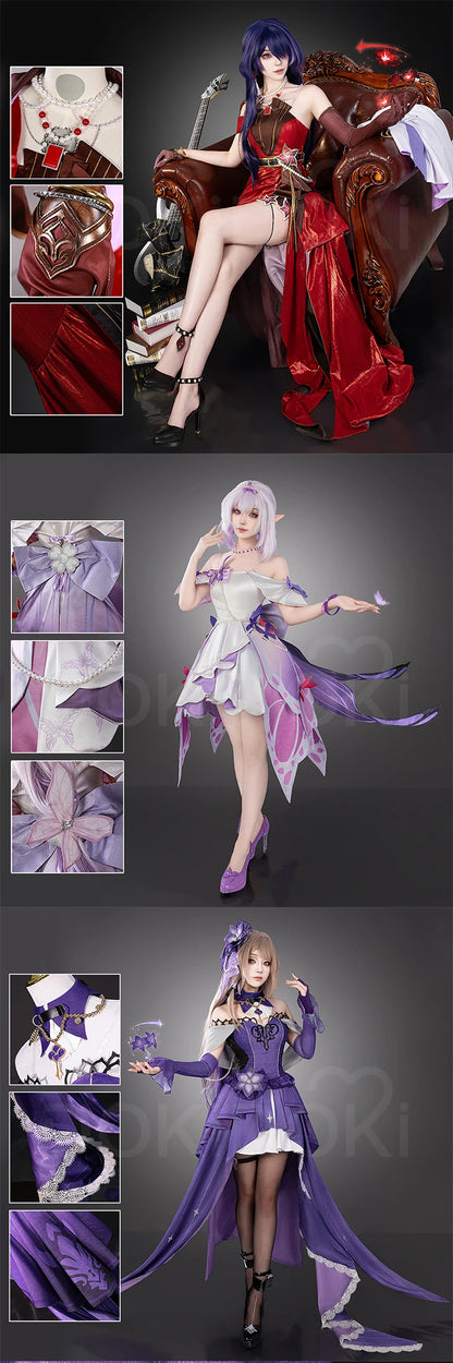 Castorice The Herta Kafka Sunday Cosplay Costume Game【XS-3XL】Honkai: Star Rail DokiDoki-N HSR Concert Plus