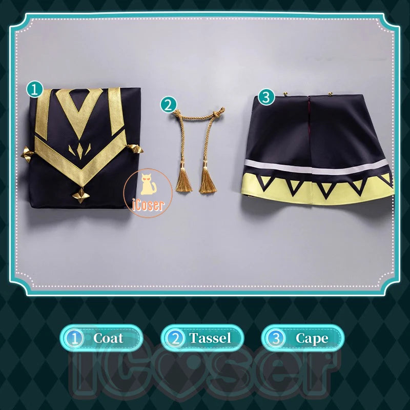 Anime Silent Witch Monica Everett Cosplay Costume Magic Robe Seven Sages Uniform Halloween Party for Women Girls Carnival Outfit