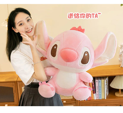 45/60/80CM Super Big Size Disney Stitch Anime Plush Stuffed Doll Kawaii Room Decoration Plushies Children's Pillow Holiday Gifts