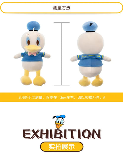 Disney Donald Duck Daisy Giant Plush Dolls Hot Toys Kawaii Soft Pillow Stuffed Animal Couple Dolls Birthday Xmas Gifts for Kids