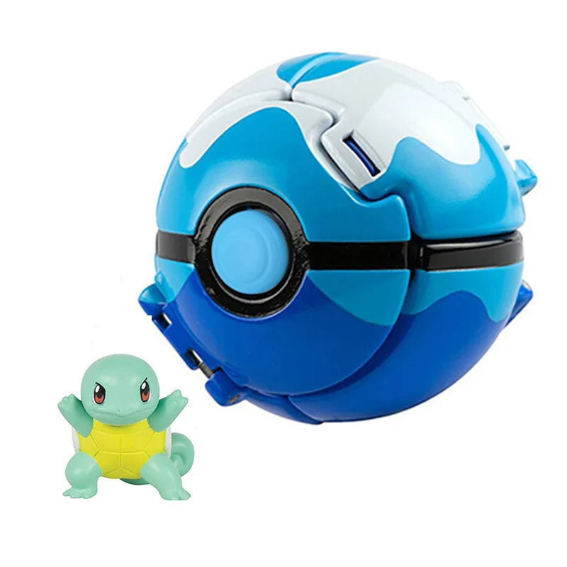 Pokemon Ball Pokeball Anime Figure Pikachu Charizard Squirtle Pocket Monster Elf Ball Toy Action Model Doll Toy Children Gift