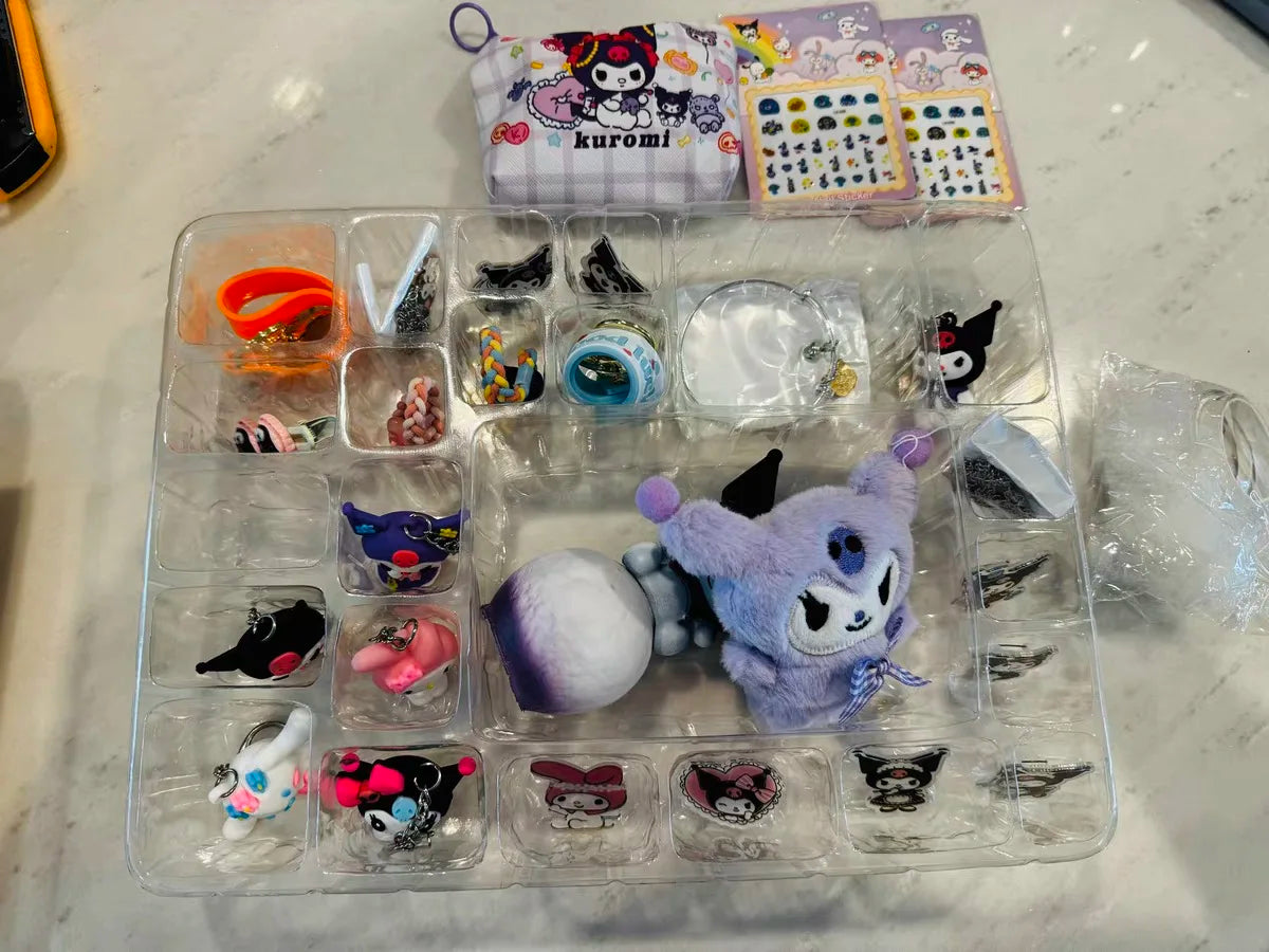 New Sanrio Hellokitty Kuromi Anime Christmas Calendar Advent Blind Boxs Halloween Countdown Diy Handmade Toys Gift For Kids Toys