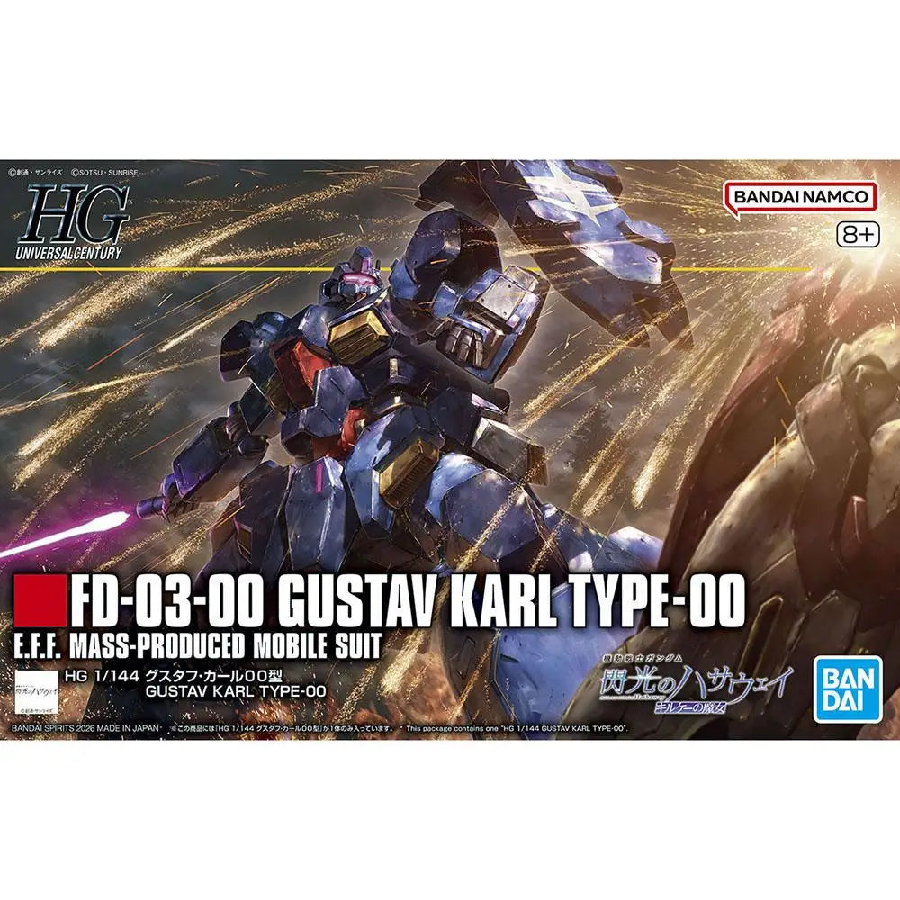 Bandai Mobile Suit Gundam Gustav Karl Type-00 HG 1/144 PVC Model