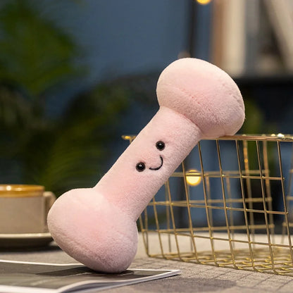 Simulation Fitness Equipment Plush Toy Kettlebell Dumbbell Stuffed Doll Kawaii Room Decor Birthday Xmas Gifts for Kids