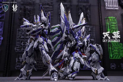 1/72 Sky Defender Alloy Skeleton Action Figure High Detail Detachable Parts POM Assmbly Model Trendy Toy Desktop Decore Boy Gift