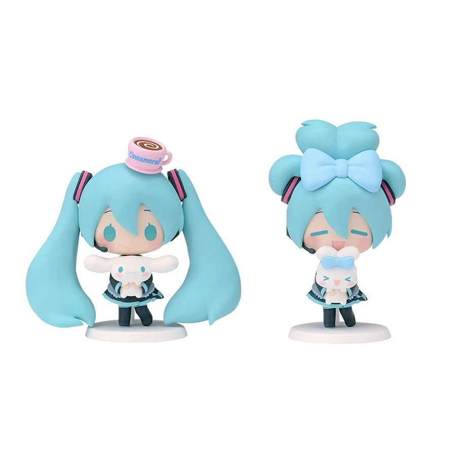 1PC 20cm/7.87inch Hatsune Miku X Cinnamoroll Anime Figure Kawaii Miku Action Figure PVC Adult Collection Model Doll Toys Gifts