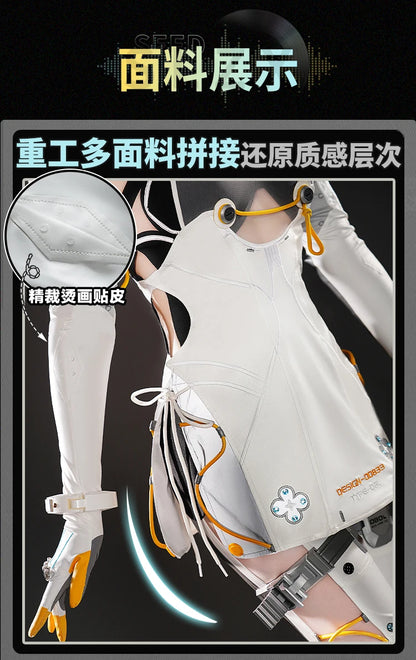 Zenless Zone Zero Seed Cosplay Costume Wig Uniform Headwear Game Outfit Obol Squad Halloween Party for Women Girls Carnival Prop
