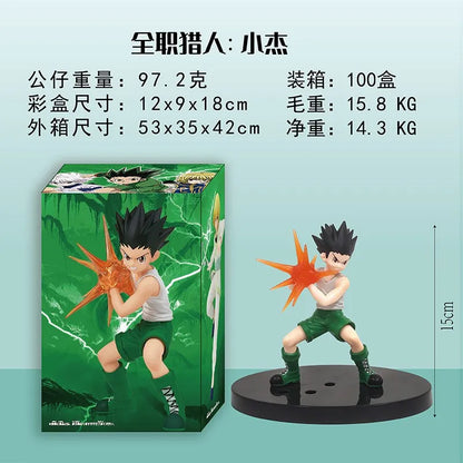 18CM Anime HUNTER×HUNTER Figure Killua Zoldyck Action Figure GON FREESS PVC Toys Doll Kurapika Gift Collection Kid Figurine