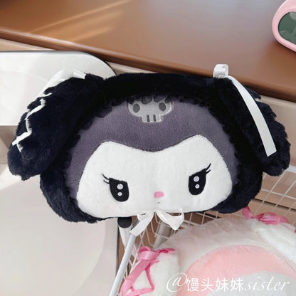 Sanrio Lolita My Melody Headrest Back Cushion Car Seat Belt Cover Stuffed Anime Kuromi Cuddly Pillow Plushies Xmas Gifts Girl