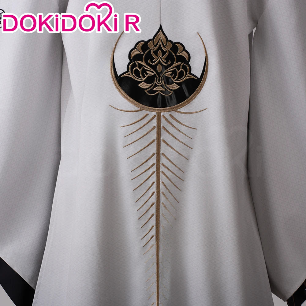 Kotoyuki Tsuneki Cosplay Costume Game【S-2XL】DokiDoki-R Men White Black Kimono Fox Mask Cosplay Suits Plus Size