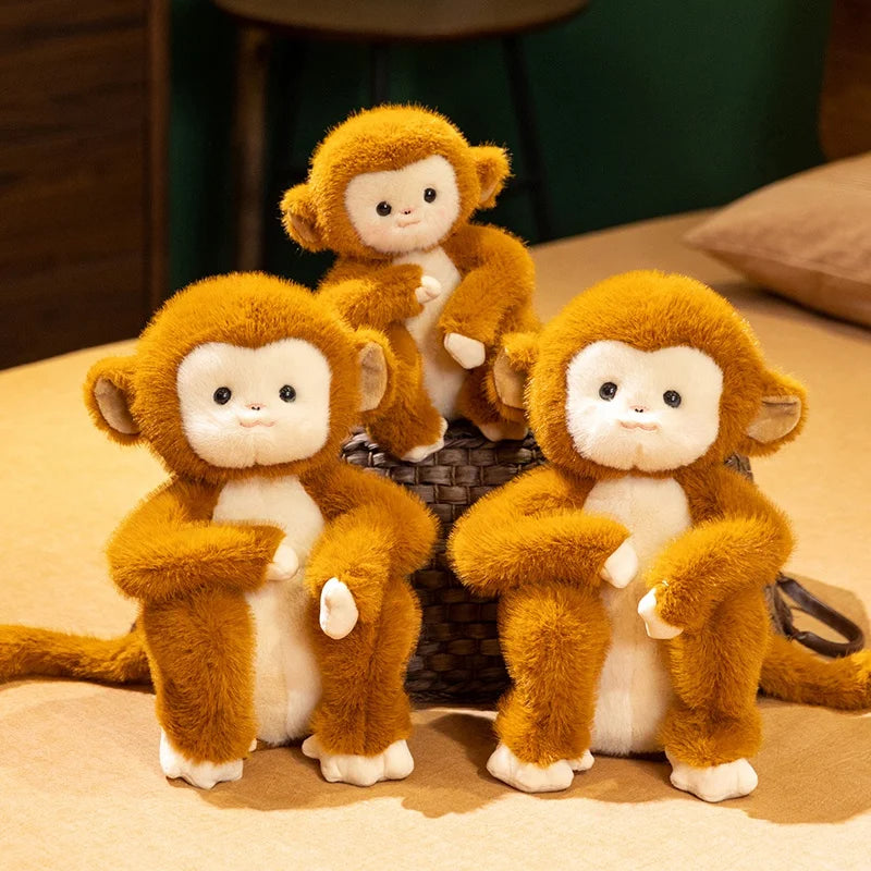 Simulation Animal monkey Plush Doll Cute Cartoon monkeys Stuffed Toy For Children Kids Girls kawaii room decor ﻿