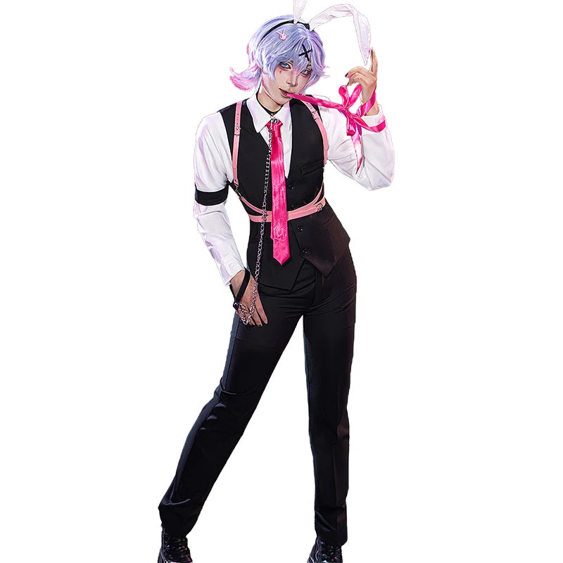 IN STOCK Mikuu Doujin Cosplay Costume【S-3XL】DokiDoki-R Mikku Rabbit Hole Cosplay Costume Men Ver Halloween