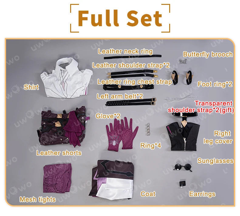 IN STOCK  UWOWO Cosplay Kafka Honkai: Star Rail Kafka Cosplay Costume スターレイル Honkai Impact Cosplay Role Play Outfit