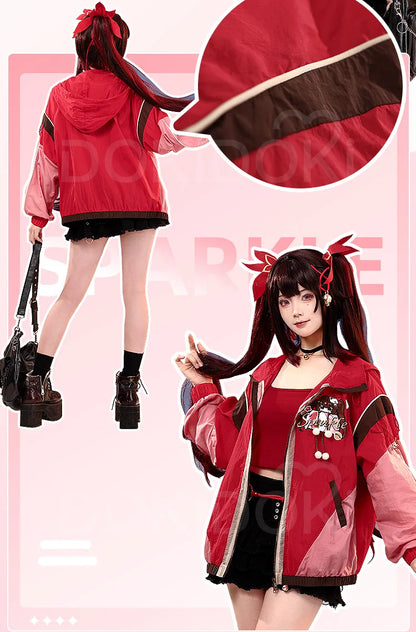 Aventurine Blade Robin Firefly Sparkle Feixiao Doujin Cosplay Costume Game Honkai: Star Rail DokiDoki-SR HSR Sunscreen Jacket