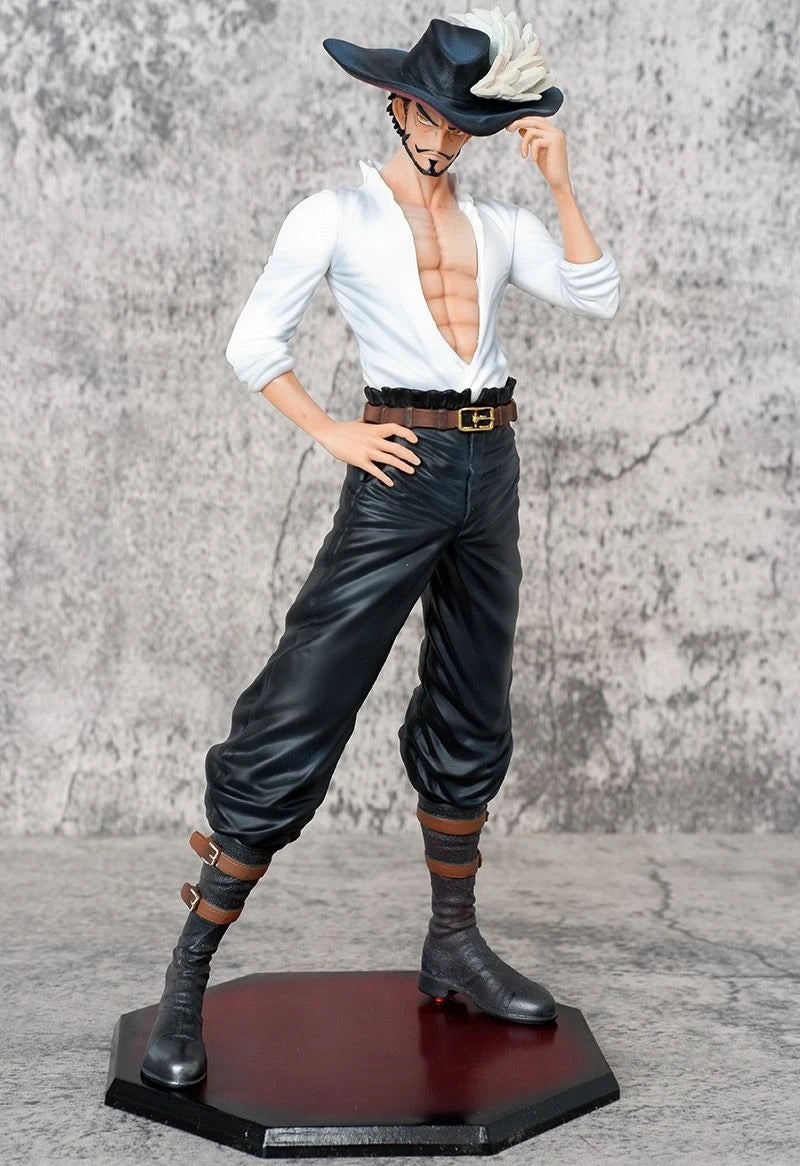 29cm ONE PIECE Dracule Mihawk Anime Figures Top Decisive Battle Action Figure PVC Model Toys Collection Ornaments Doll Fans Gift