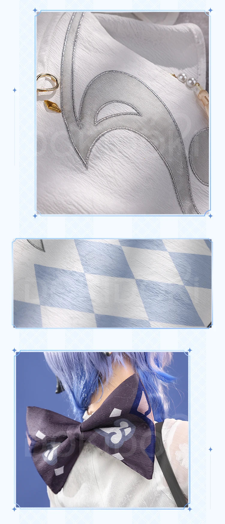 Ganyu Cosplay Costume Game Genshin Impact DokiDoki-SR Genshin Imapact x Hey Tea Ganyu Cheongsam Women Ganyu Doujin