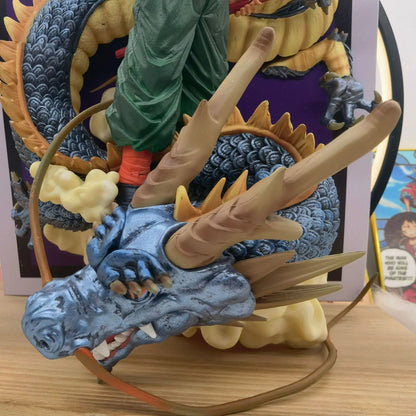 Amime Dragon Ball Z Gk 3d Comic Books Son Goku Riding Shenron Figurine Pvc Action Figure Model Statue Collection Children'S Toy