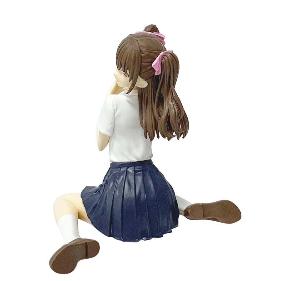 2.5-jigen no Yuuwaku Anime Figure 10cm Sitting Tachibana Mikari Action Figure Amano Ririsa Figurine PVC Collection Model Toys