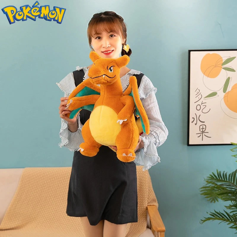 35/45/60CM Big Size Pokemon Charizard Plush Cartoon Anime Plushies Soft Doll Pillow Kawaii Stuffed Plushie Ornament Gift for Kid