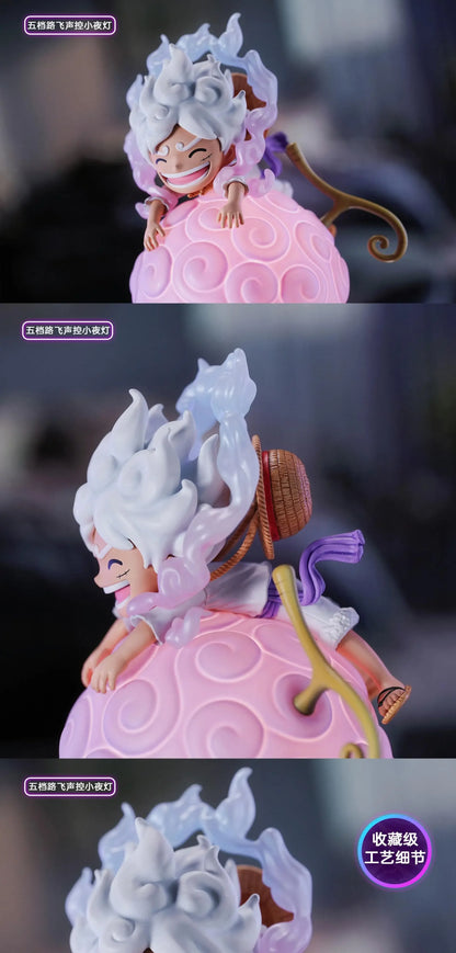 One Piece jimei Devil Fruit Serie Voice-Controlled Night Light Luffy Nico Robin Chopper Portga·D· Ace Anime Figure Desktop Model