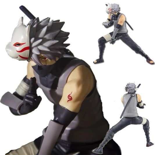 17cm Bandai Naruto Anime Figure Hatake Kakashi Action Figure Vibration Stars PVC Collection Model Ornaments Toys Birthday Gifts