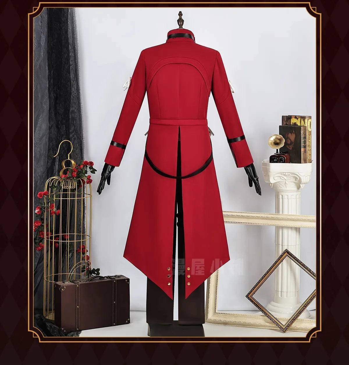 iCoser Honkai Star Rail Fate Archer Cosplay Costume Wig Uniform Red Coat Gloves Halloween Party for Women Girls Carnival Props