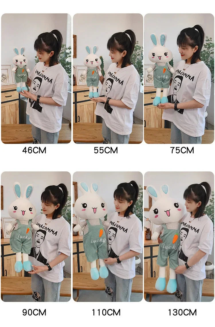 45-130cm Cute Long Legs Rabbit Plush Toy Stuffed Soft Animal Bunny Doll Baby Kids Toys Birthday Gift Christmas Present for Girl