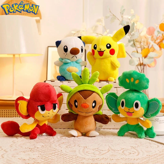 20CM Pokemon Pikachu Plushies Emolga Peluche Oshawott Cartoon Anime Peluche Ornament Comfortable Soft Doll Children Toy Gift