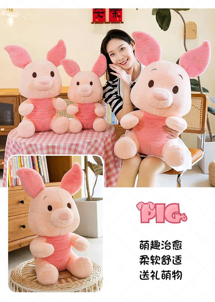 55/70/85cm Big Size Disney Piglet Kawaii Anime Plush Stuffed Doll Cartoon Room Decoration Plush Pillow Children's Holiday Gifts