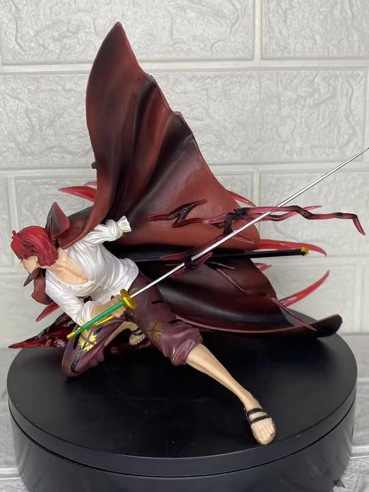2025 Red Hair Shanks Crouching Pose Action Figure Collectible Model Toy Boxed Sailor Themed Decorative Item Anime Game Figurine
