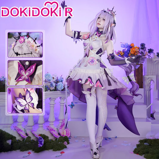 Castorice Cosplay Costume Game Honkai:Star Rail DokiDoki-R Women Castorice Purple Dress Cosplay HSR
