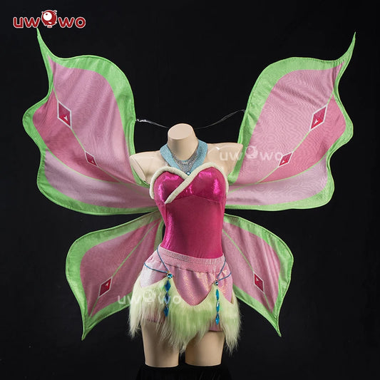 PRE SALE UWOWO Flora Cosplay Anime Flora S4 Winter Fairy Club Transformation Cosplay Costume S-3XL Halloween Costume