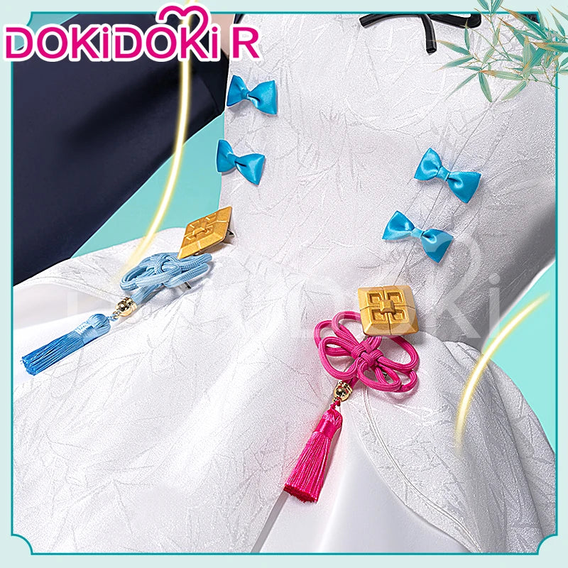 MIKUU Cosplay Costume Game Cosplay DokiDoki-R Mikku Cosplay Women Cute Lolita Dress Costume Mikuu Panda Cosplay Wig