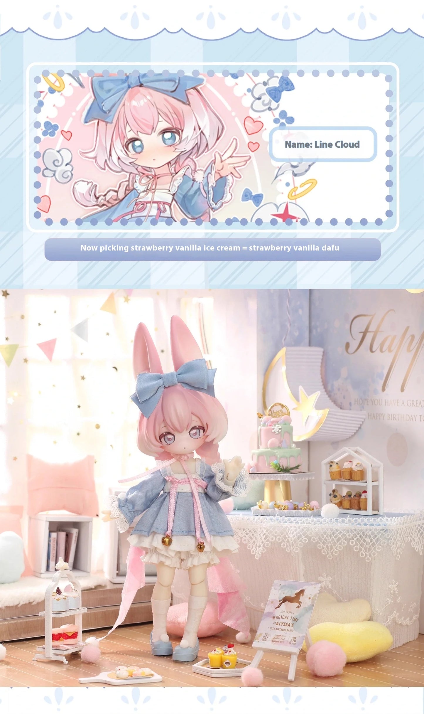 Non-edible Collectible Doll Moon Jumping Time Rabbit Treasure Series 12 Points BJD Blind Box Action Toy Figure Display Piece