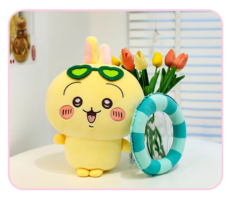 25/35/45cm Big Size Chiikawa Cartoon Anime Plush Stuffed Doll Hachiware Room Decoration Plushies Pillow Ornaments Holiday Gift
