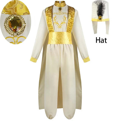 HOMCHEE TRENDS Arab Prince Cosplay Costume Adult Cotton Polyester Set