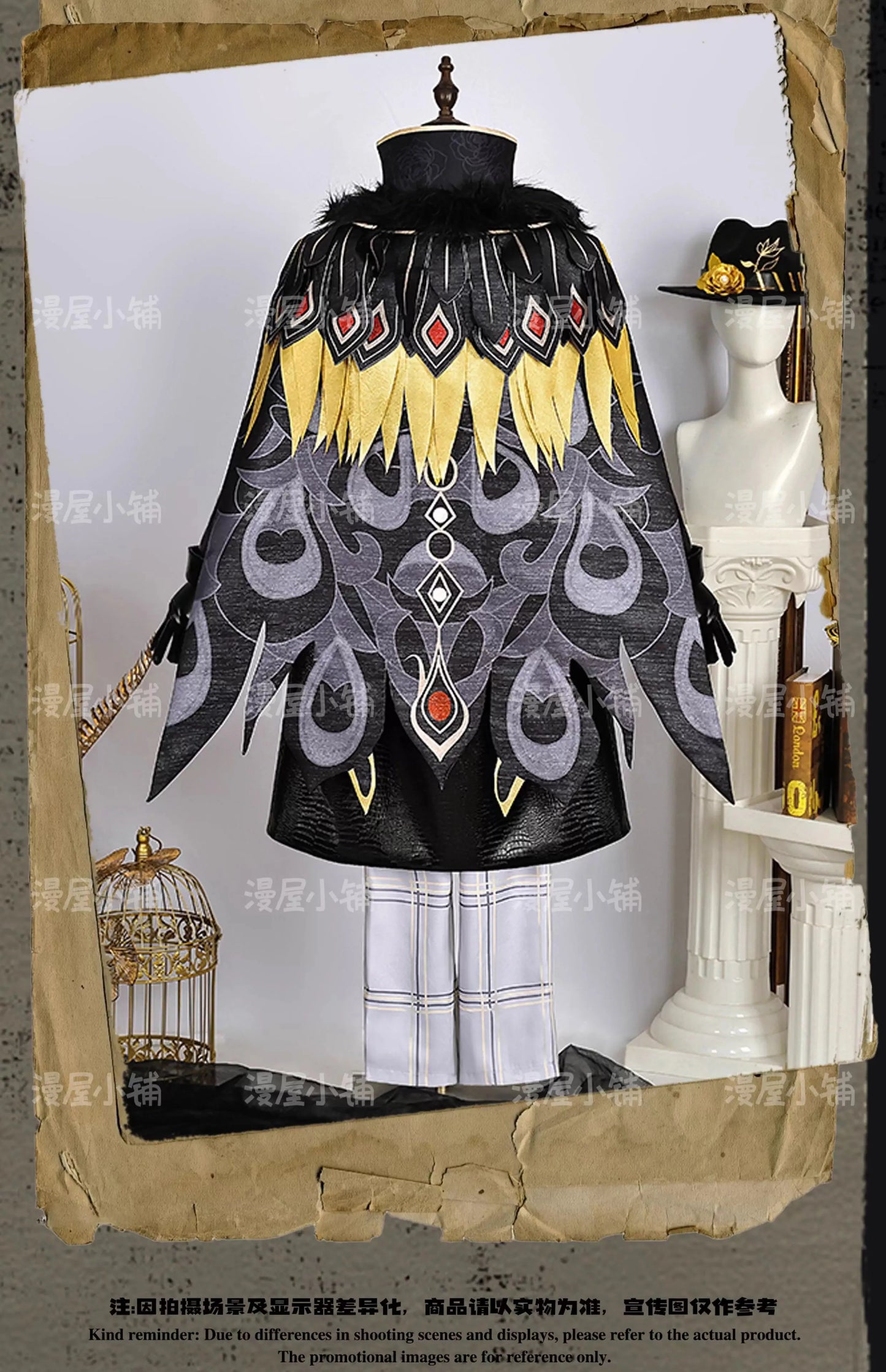 Identity V Prospector Cosplay Costume Norton Campbell Uniform Hat Glasses Bird of Prey Rings Halloween Party for Women Men Props