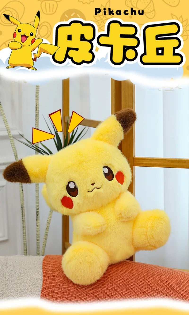 35/45/60CM Pikachu Pokémon Plushie Cartoon Anime Kawaii Peluche Comfortable Soft Doll Cushion Children Room Decoration Toy Gift