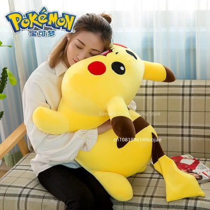 50/70/85cm Big Size Pokemon Pikachu Anime Plush Stuffed Doll Room Decoration Plushies Pillow Peluche Ornaments Children's Gifts