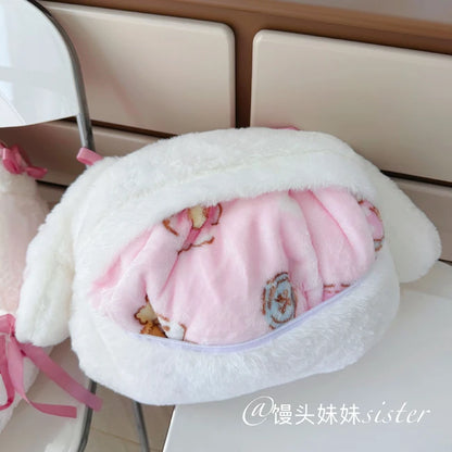 Sanrio Lolita My Melody Headrest Back Cushion Car Seat Belt Cover Stuffed Anime Kuromi Cuddly Pillow Plushies Xmas Gifts Girl
