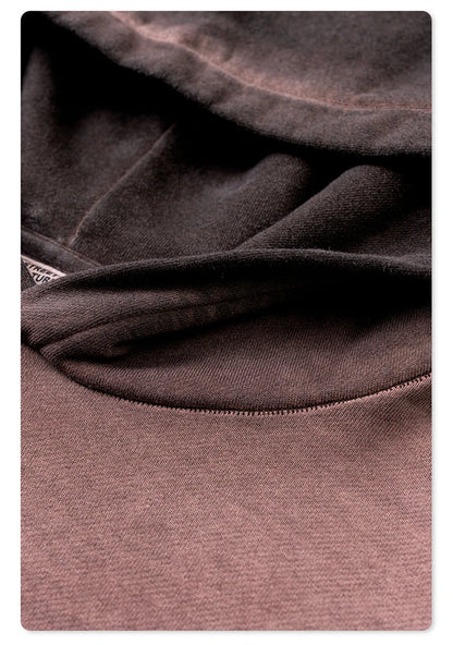 ZODF New Autumn Women Washed Crop Hoodies Female Girls Solid 380gsm Cotton Short Hooded Coats Streetwears HY0942