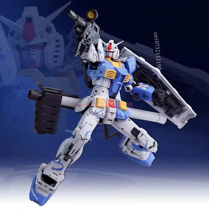 FAT CAT Model RX-78-2 2.0 RG 1/100 Kuryu Kenichi Color Assembly Model Kit Toy Asano Blue Action Figure Plastic Gifts